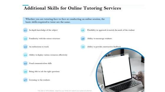 Additional_Skills_For_Online_Tutoring_Services_Ppt_PowerPoint_Presentation_Inspiration_Graphic_Images_PDF_Slide_1.jpg