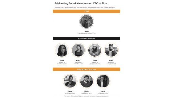 Addressing_Board_Member_And_CEO_Of_Firm_One_Pager_Documents_Slide_1.jpg