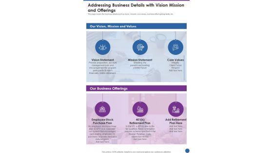 Addressing_Business_Details_With_Vision_Mission_And_Offerings_One_Pager_Documents_Slide_1.jpg