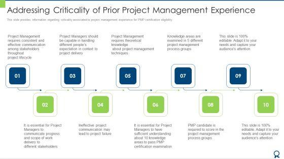 Addressing_Criticality_Of_Prior_Project_Management_Experience_Topics_PDF_Slide_1.jpg