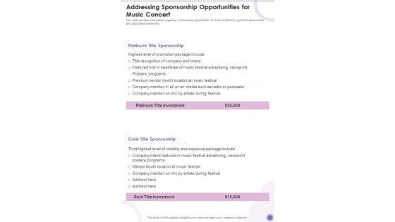 Addressing_Sponsorship_Opportunities_For_Music_Concert_One_Pager_Sample_Example_Document_Slide_1.jpg