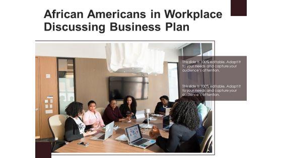 African_Americans_In_Workplace_Discussing_Business_Plan_Ppt_PowerPoint_Presentation_Summary_PDF_Slide_1.jpg