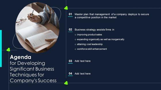Agenda_For_Developing_Significant_Business_Techniques_For_Companys_Success_Slides_PDF_Slide_1.jpg