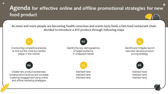 Agenda_For_Effective_Online_And_Offline_Promotional_Strategies_For_New_Summary_PDF_Slide_1.jpg