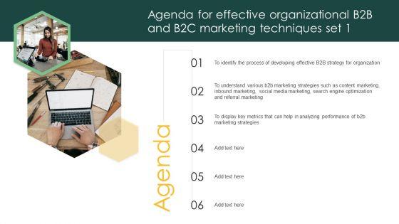 Agenda_For_Effective_Organizational_B2B_And_B2C_Marketing_Techniques_Set_Elements_PDF_Slide_1.jpg