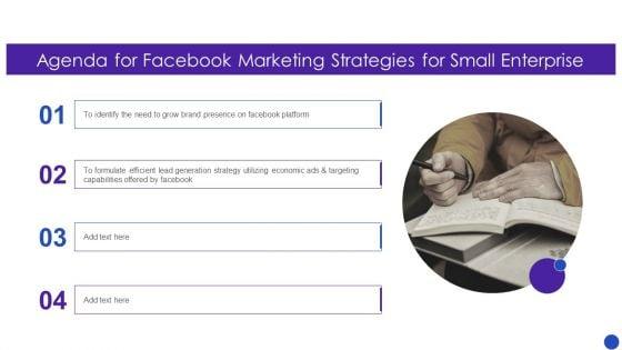 Agenda_For_Facebook_Marketing_Strategies_For_Small_Enterprise_Topics_PDF_Slide_1.jpg