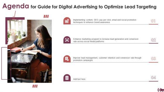 Agenda_For_Guide_For_Digital_Advertising_To_Optimize_Lead_Targeting_Demonstration_PDF_Slide_1.jpg