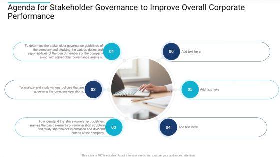 Agenda For Stakeholder Governance To Improve Overall Corporate Performance Summary PDF Agenda For Stakeholder Governance To Improve Overall Corporate Performance Summary PDF