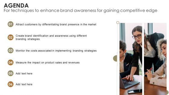 Agenda_For_Techniques_To_Enhance_Brand_Awareness_For_Gaining_Competitive_Edge_Ideas_PDF_Slide_1.jpg