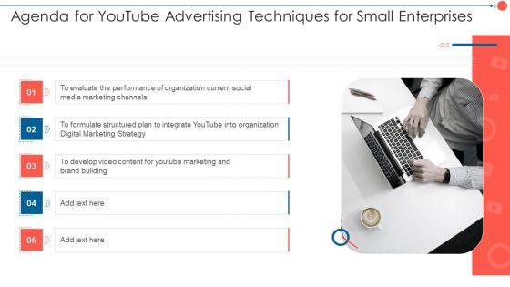 Agenda_For_Youtube_Advertising_Techniques_For_Small_Enterprises_Information_PDF_Slide_1.jpg