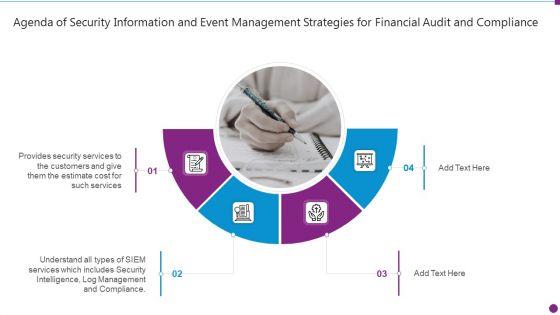 Agenda_Of_Security_Information_And_Event_Management_Strategies_For_Financial_Audit_And_Compliance_Infographics_PDF_Slide_1.jpg