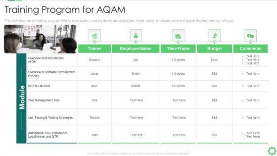 Agile Quality Control Framework IT Training Program For AQAM Guidelines PDF Agile Quality Control Framework IT Training Program For AQAM Guidelines PDF