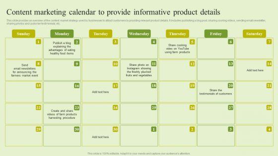 Agriculture_Marketing_Strategy_To_Improve_Revenue_Performance_Content_Marketing_Calendar_To_Provide_Informative_Infographics_PDF_Slide_1.jpg
