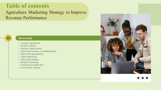 Agriculture_Marketing_Strategy_To_Improve_Revenue_Performance_Table_Of_Contents_Inspiration_PDF_Slide_1.jpg