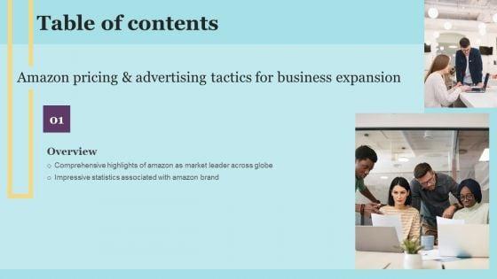 Amazon_Pricing_And_Advertising_Tactics_For_Business_Expansion_Table_Of_Contents_Themes_PDF_Slide_1.jpg