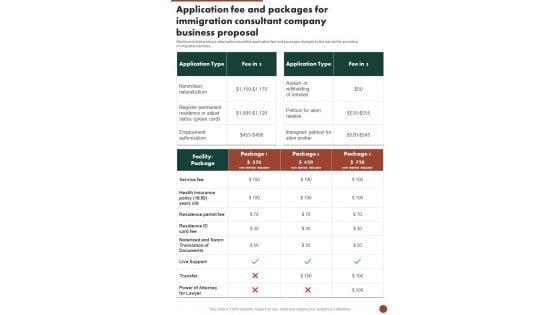 Application_Fee_And_Packages_For_Immigration_Consultant_Company_Business_Proposal_One_Pager_Sample_Example_Document_Slide_1.jpg