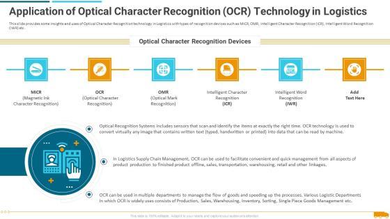 Application Of Optical Character Recognition Ocr Technology In Logistics Structure PDF Application Of Optical Character Recognition Ocr Technology In Logistics Structure PDF