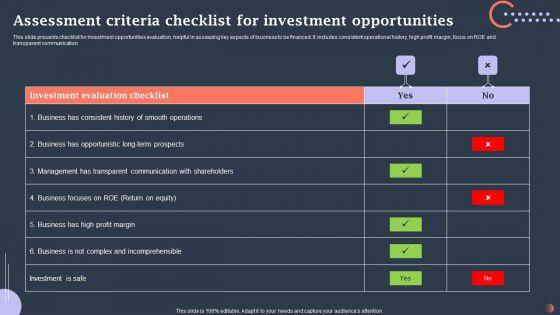 Assessment_Criteria_Checklist_For_Investment_Opportunities_Designs_PDF_Slide_1.jpg