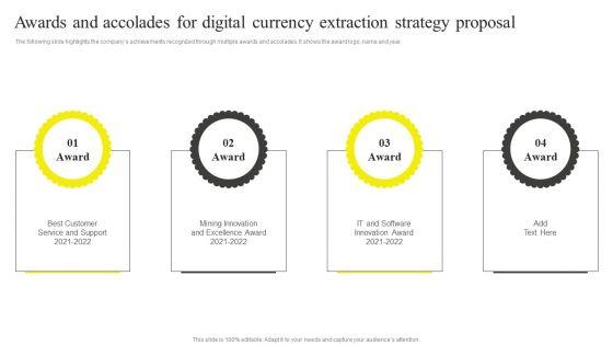 Awards_And_Accolades_For_Digital_Currency_Extraction_Strategy_Proposal_Summary_PDF_Slide_1.jpg
