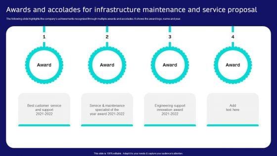 Awards_And_Accolades_For_Infrastructure_Maintenance_And_Service_Proposal_Portrait_PDF_Slide_1.jpg