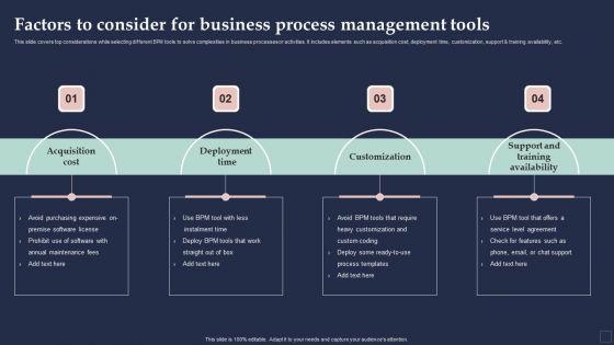 BPM_System_Methodology_Factors_To_Consider_For_Business_Process_Management_Tools_Ideas_PDF_Slide_1.jpg