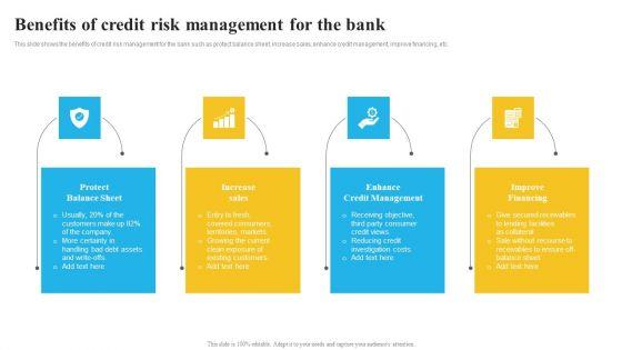 Bank And Finance Risk Management Tools And Methodologies Benefits Of Credit Risk Brochure PDF Bank And Finance Risk Management Tools And Methodologies Benefits Of Credit Risk Brochure PDF