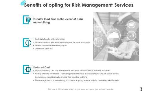 Benefits Of Opting For Risk Management Services Ppt PowerPoint Presentation Professional Infographics Benefits Of Opting For Risk Management Services Ppt PowerPoint Presentation Professional Infographics