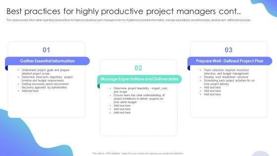 Best_Practices_For_Highly_Productive_Project_Managers_Project_Administration_Plan_Playbook_Demonstration_PDF_Slide_2.jpg
