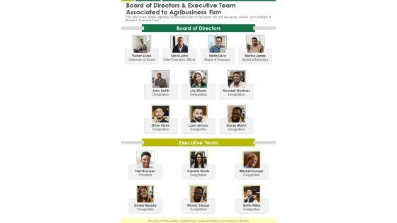 Board_Of_Directors_And_Executive_Team_Associated_To_Agribusiness_Firm_One_Pager_Documents_Slide_1.jpg