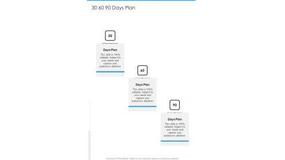 Brand Building And Promotion Proposal 30 60 90 Days Plan One Pager Sample Example Document Brand Building And Promotion Proposal 30 60 90 Days Plan One Pager Sample Example Document