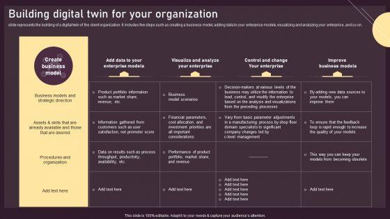 Building Digital Twin For Your Organization Ppt PowerPoint Presentation File Show PDF Building Digital Twin For Your Organization Ppt PowerPoint Presentation File Show PDF