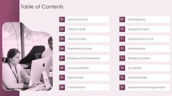Business_Advisory_Solutions_Company_Profile_Table_Of_Contents_Ppt_Show_Files_PDF_Slide_1.jpg