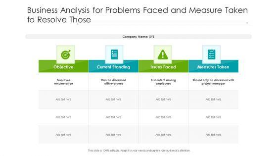Business_Analysis_For_Problems_Faced_And_Measure_Taken_To_Resolve_Those_Ppt_PowerPoint_Presentation_Infographics_Example_PDF_Slide_1.jpg