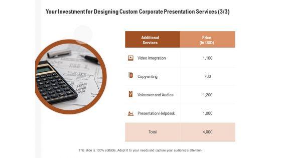Business_Customizable_Your_Investment_For_Designing_Custom_Corporate_Presentation_Services_Copywriting_Guidelines_PDF_Slide_1.jpg