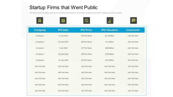 Business_Evacuation_Plan_Startup_Firms_That_Went_Public_Ppt_PowerPoint_Presentation_Gallery_Visual_Aids_PDF_Slide_1.jpg