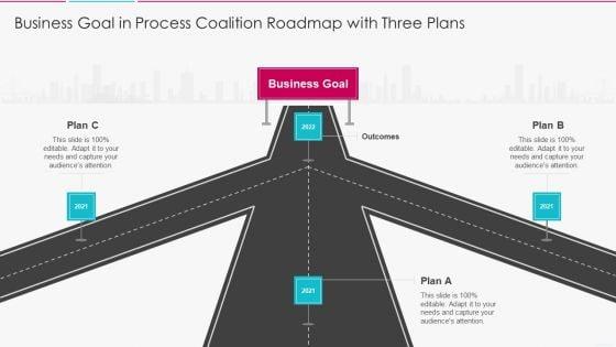 Business_Goal_In_Process_Coalition_Roadmap_With_Three_Plans_Clipart_PDF_Slide_1.jpg