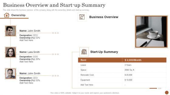 Business_Model_Opening_Restaurant_Business_Overview_And_Start_Up_Summary_Information_PDF_Slide_1.jpg