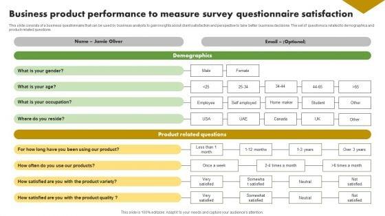 Business_Product_Performance_To_Measure_Survey_Questionnaire_Satisfaction_Survey_SS_Slide_1.jpg