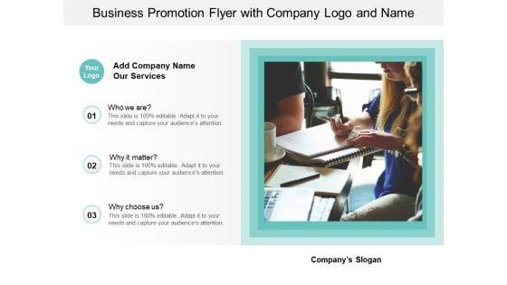 Business_Promotion_Flyer_With_Company_Logo_And_Name_Ppt_PowerPoint_Presentation_Portfolio_Display_Slide_1.jpg