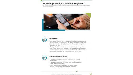 Business_Proposal_For_Successful_Workshop_Delivery_Workshop_Social_Media_For_Beginners_One_Pager_Sample_Example_Document_Slide_1.jpg