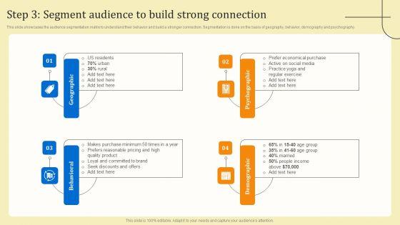 Business_Sales_Optimization_Advertisement_Campaign_Step_3_Segment_Audience_To_Build_Strong_Connection_Formats_PDF_Slide_1.jpg