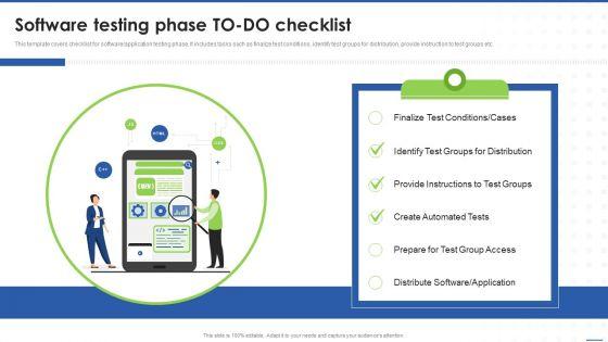 Business Software Playbook Software Testing Phase TO DO Checklist Background PDF Business Software Playbook Software Testing Phase TO DO Checklist Background PDF