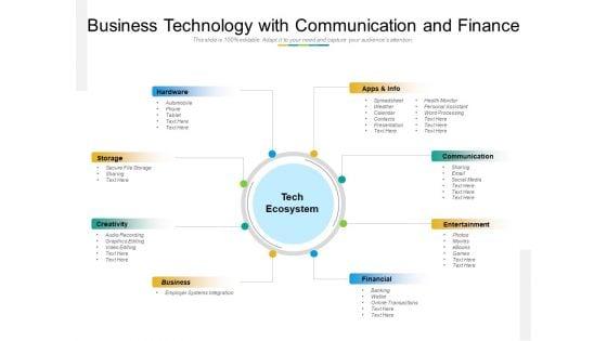 Business_Technology_With_Communication_And_Finance_Ppt_PowerPoint_Presentation_File_Designs_PDF_Slide_1.jpg