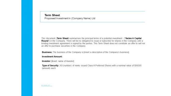 Business_Term_Sheet_Term_Sheet_Proposed_Investment_In_Company_Name_Ltd_Ppt_File_Good_PDF_Slide_1.jpg