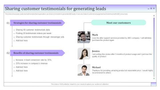 Business_To_Business_Social_Sharing_Customer_Testimonials_For_Generating_Leads_Template_PDF_Slide_1.jpg