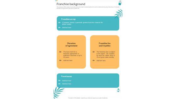 Cafe_Franchise_Proposal_Franchise_Background_One_Pager_Sample_Example_Document_Slide_1.jpg