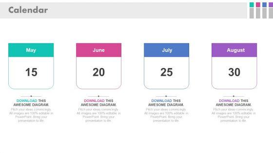 Calendar For Schedule And Planning Powerpoint Slides Calendar For Schedule And Planning Powerpoint Slides
