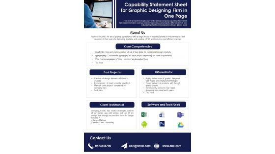 Capability_Statement_Sheet_For_Graphic_Designing_Firm_In_One_Page_PDF_Document_PPT_Template_Slide_1.jpg