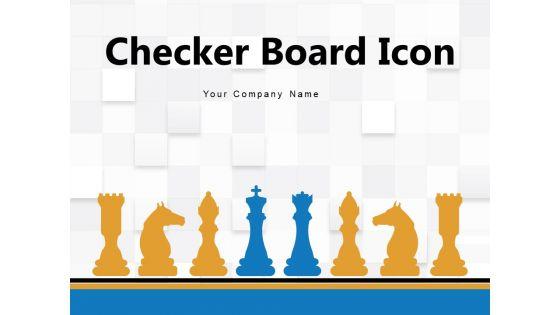 Checker_Board_Icon_Chess_Icon_Chess_Piece_Board_Strategy_Ppt_PowerPoint_Presentation_Complete_Deck_Slide_1.jpg