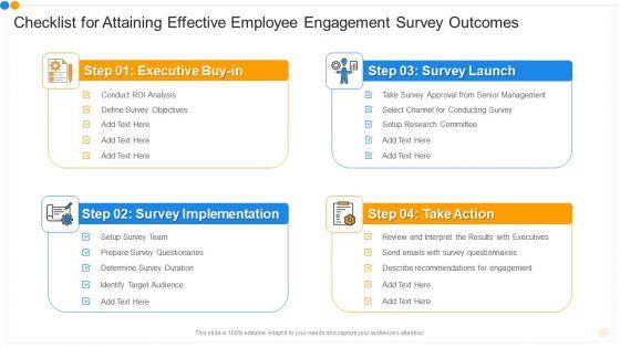 Checklist For Attaining Effective Employee Engagement Survey Outcomes Guidelines PDF Checklist For Attaining Effective Employee Engagement Survey Outcomes Guidelines PDF